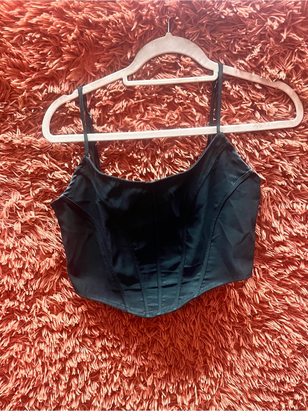 Fashion Nova Black Bustier Crop Top - Women's Size XL